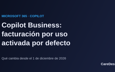 Copilot Business: facturación por uso activada por defecto